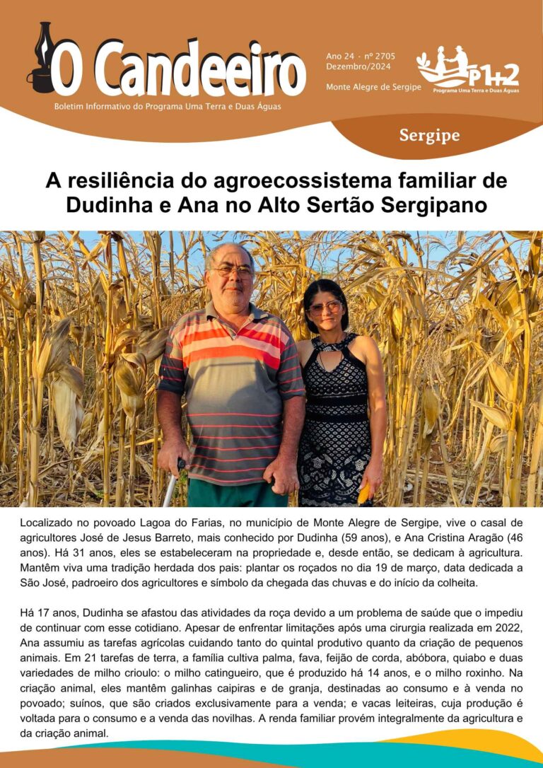 A RESILIÊCIA DO AGROECOSSISTEMA FAMILIAR DE DUDINHA E ANA NO ALTO SERTÃO SERGIPANO