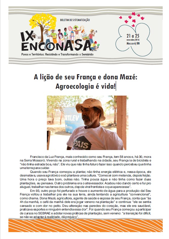 A lição de seu França e dona Mazé: Agroecologia é vida!