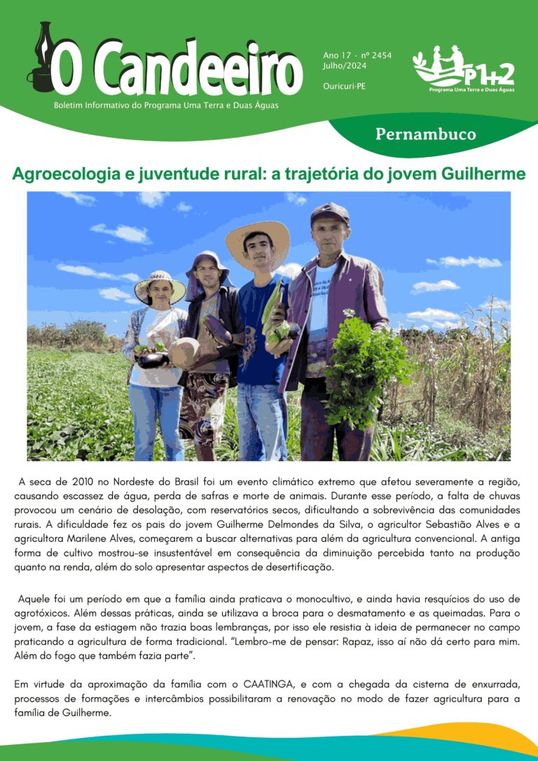 Agroecologia e juventude rural: a trajetória do jovem Guilherme