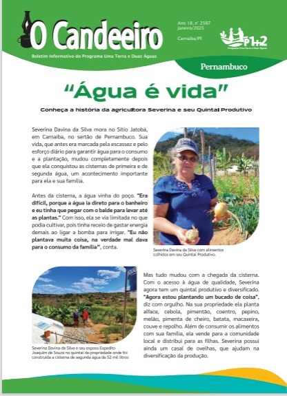 “Água é vida” – Conheça a história da agricultora Severina e seu Quintal Produtivo