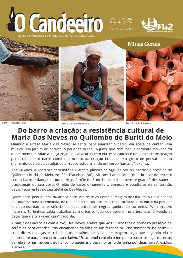 Do barro a criação: a resistência cultural de Maria Das Neves  no Quilombo do Buriti do Meio