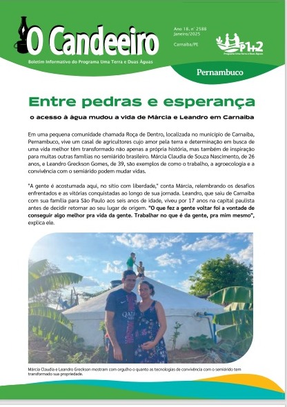 ENTRE PEDRAS E ESPERANÇA – (o acesso à água mudou a vida de Márcia e Leandro em Carnaíba)