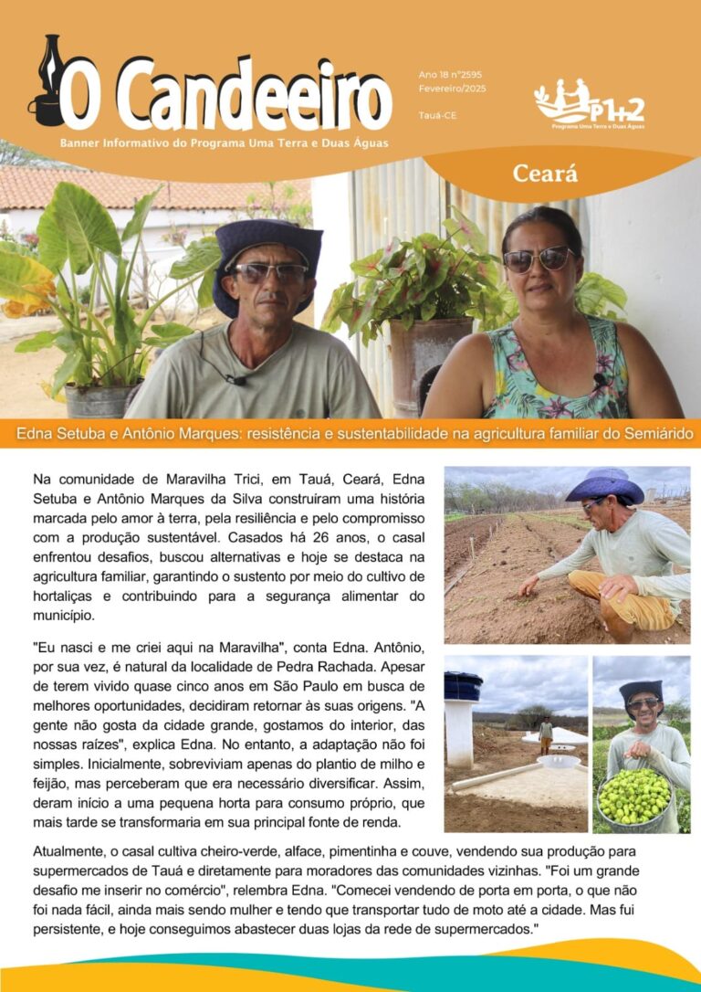 Edna Setuba e antônio marques: resistência e sustentabilidade na agricultura familiar do semiarido